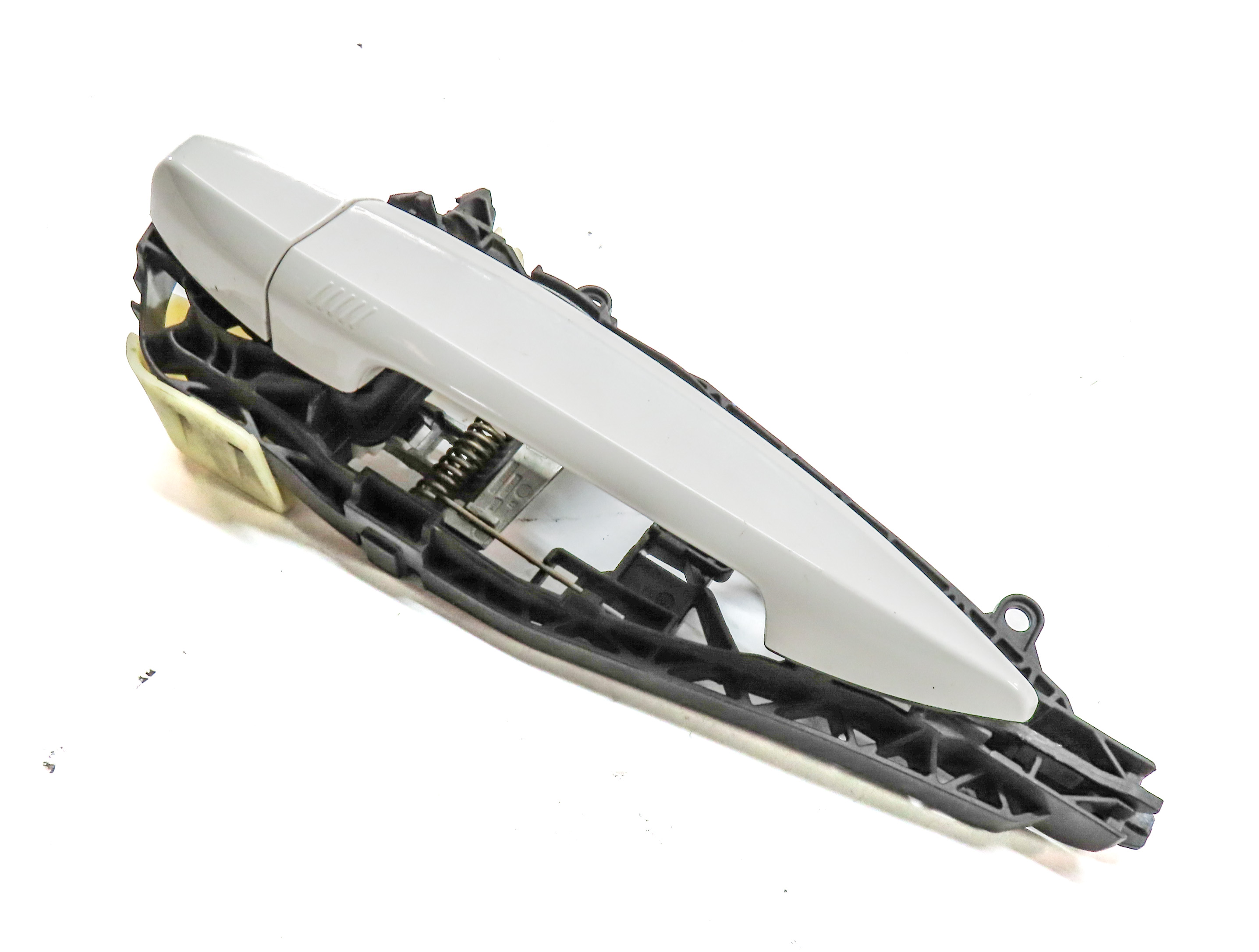 14-21 BMW X1 X2 X5 X6 (F15 F16 F39 F48) REAR LEFT COMFORT DOOR HANDLE (White) — exact item pictured